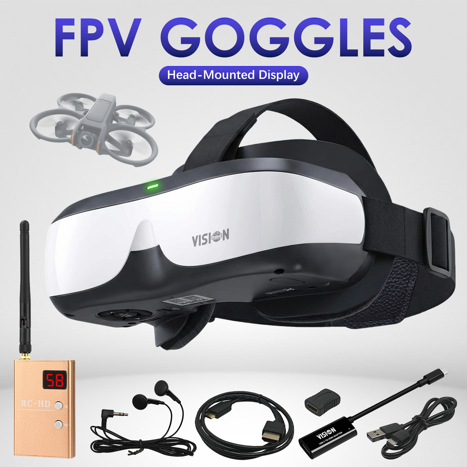 FPV Head Mounted Display DIY E - Skyzone Sky04O Pro Fpv Goggles recension och pris